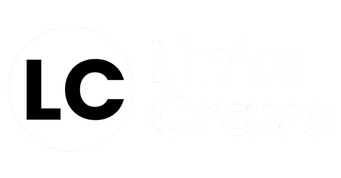 Links Crave Logo inverted colors